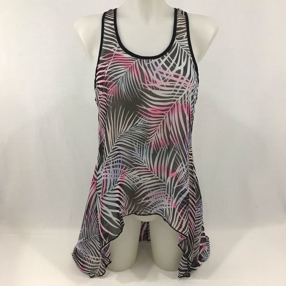Rue 21 Sheer Hi Lo Tank Top Size Small